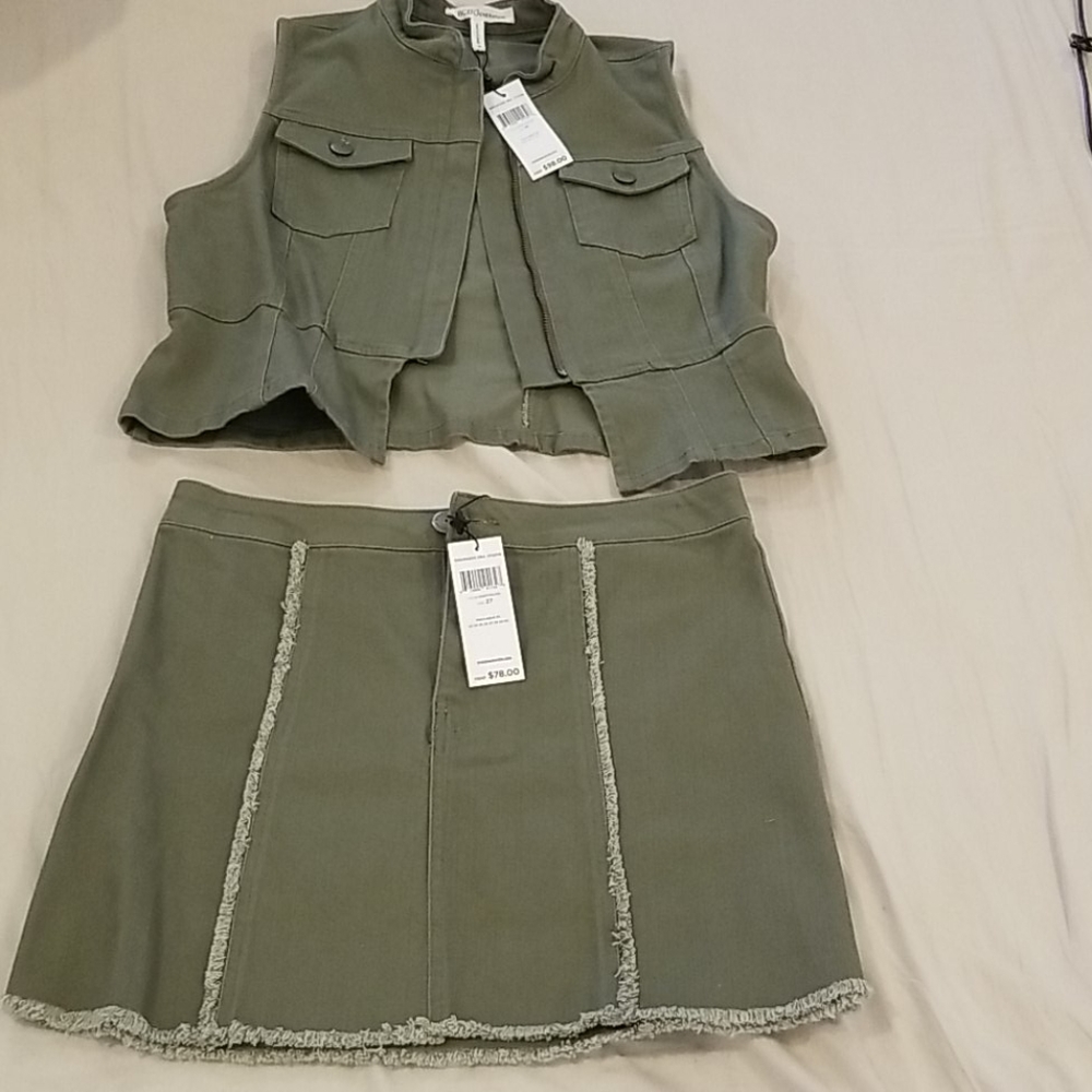 BCBG 2 piece Skirt and Vest